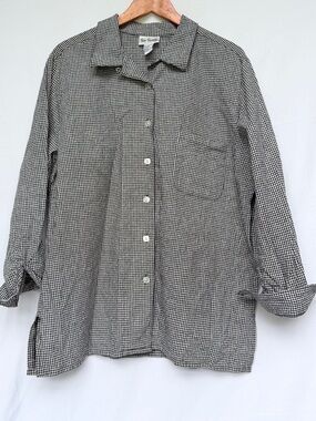 Twenty Black & White Gingham Button-Down Shirt XL